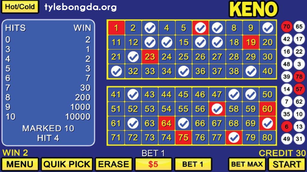cách chơi keno 02