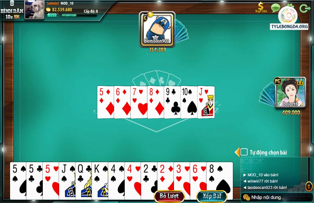 chơi tiến lên 01